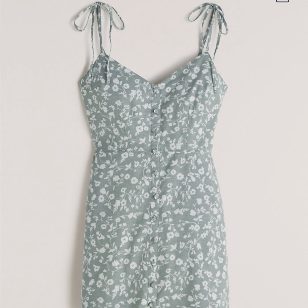 Abercrombie & Fitch Tie-Strap Mini Dress